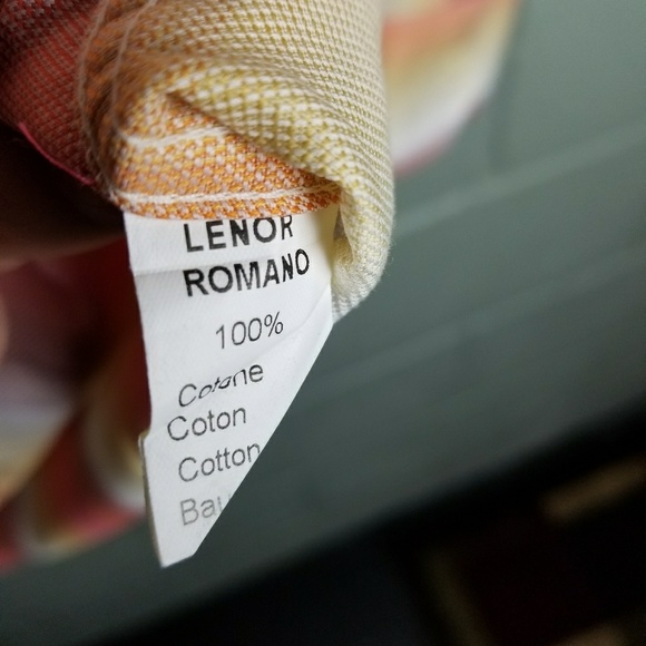 : Lenor Romano Men's Button Down Shirt made - Picture 5 of 6
